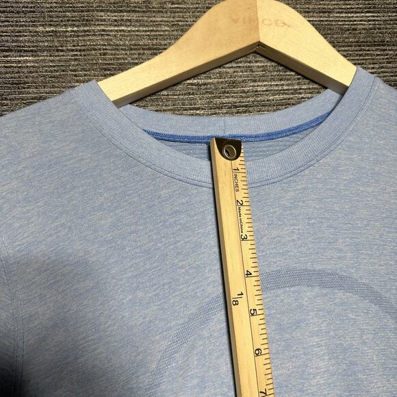 Lululemon Shirt Women's 6/8 Blue Long Sleeve Swiftly Relaxed - Picture 5 of 11